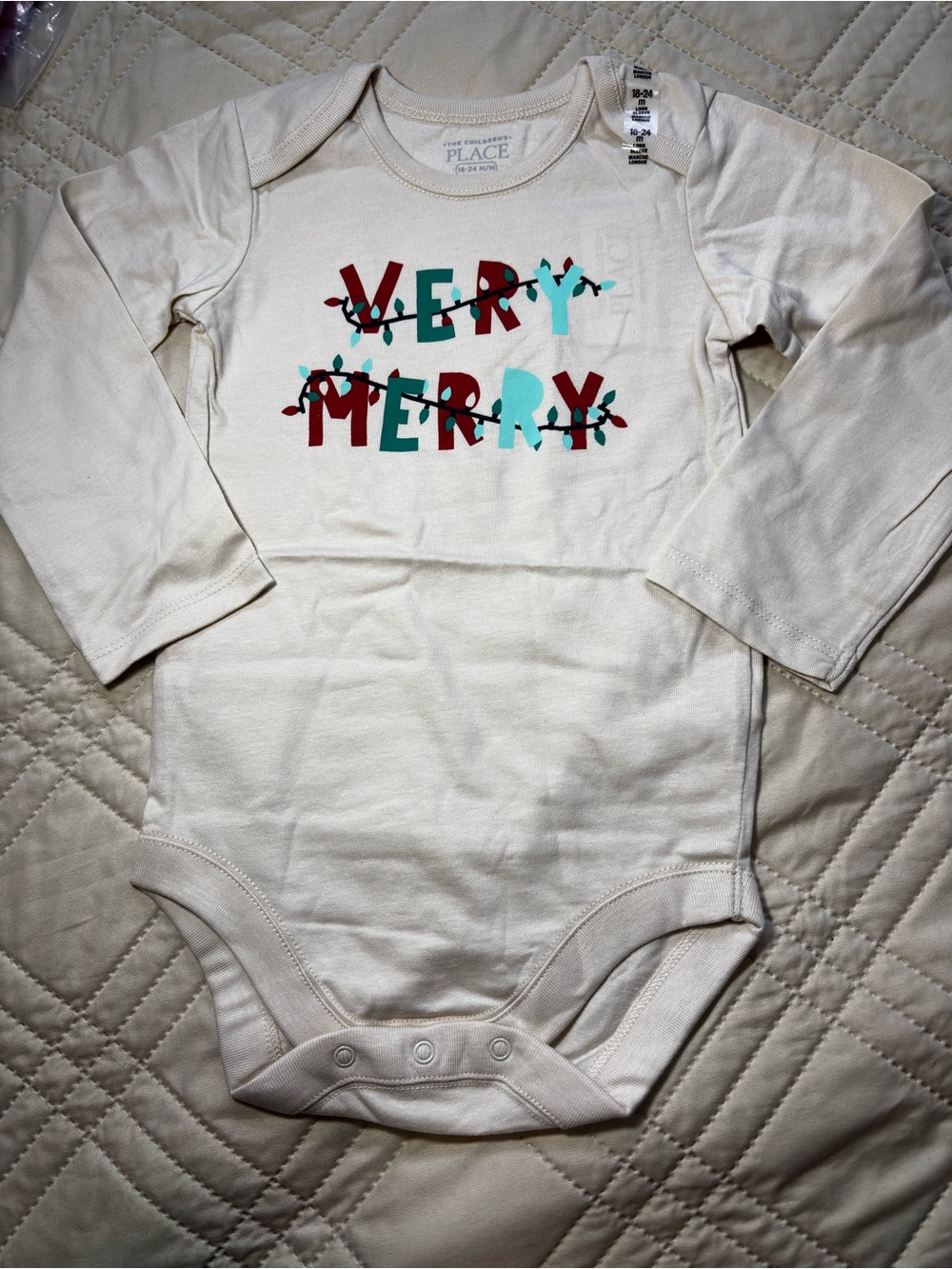 Children’s Place 18-24M "Very Merry" Graphic Tee